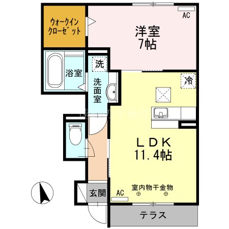 新棒屋第一城北ハイツ  間取り図