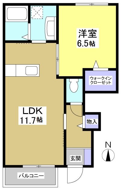 Rouge et Blanc 間取り図