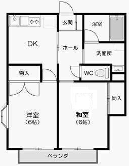 淡山荘Ⅱ 間取り図