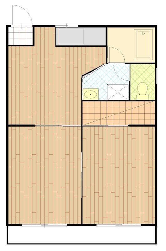 シャトー中川Ⅵ 間取り図