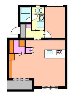 ハイツ大石地所Ⅱ 間取り図