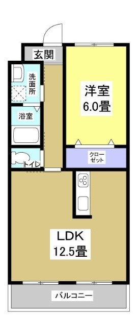 エストメンツ中泉 202号室 間取り