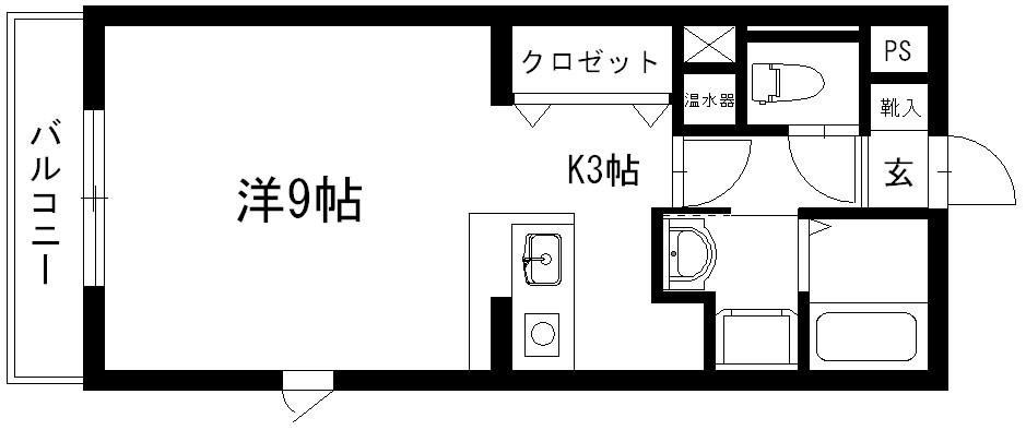 S・AMK 301号室 間取り