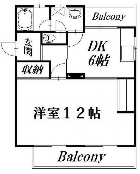 サンライト高橋 101号室 間取り