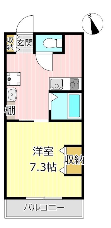 A-Life初生 302号室 間取り
