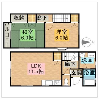 テラスハウスノヨリ 間取り図