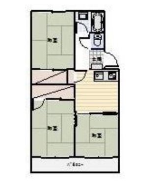 中村マンション 間取り図