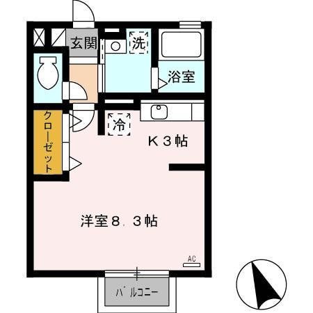 ミステル 203号室 間取り