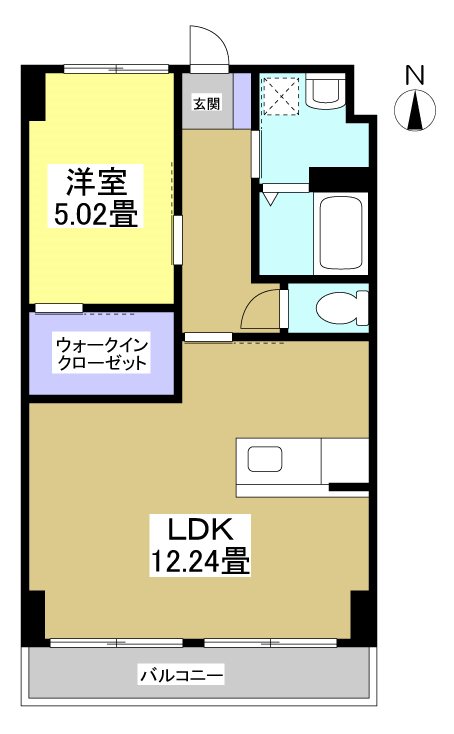 プライムコンセプト広沢 301号室 間取り