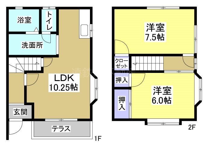 コーポ分木 間取り図