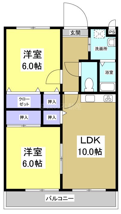 マンション紫雲Ｅ棟 間取り図