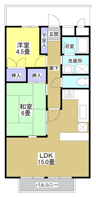 第６イトウハイツ 間取り図