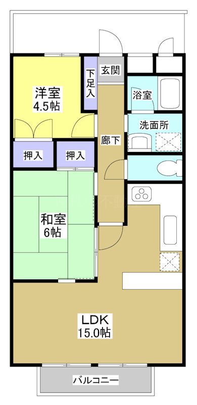 第６イトウハイツ 間取り図
