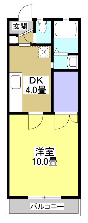 マイシティ若林 間取り図