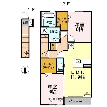Ｒｉｃｈｅｓｓｅ　B 間取り