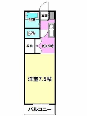 となりの花きゃべつ 203号室 間取り