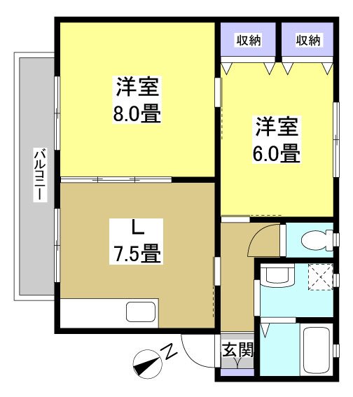 メゾン・リパーク 103号室 間取り