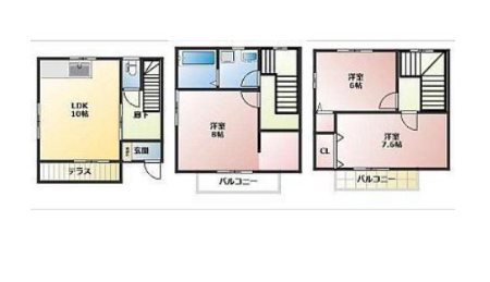 イーストビレッジ 間取り図