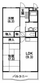 エムザ西貝 間取り図