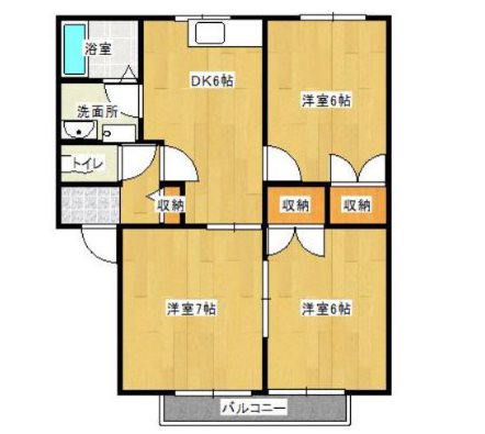 ポパイ 102号室 間取り