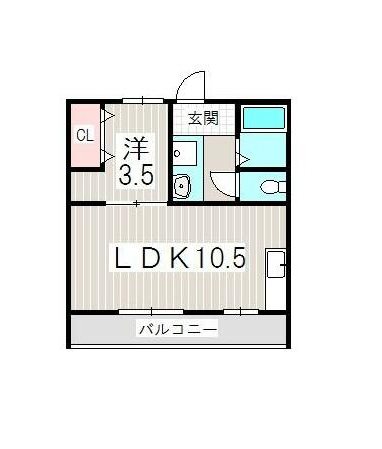 両角アパート 間取り図