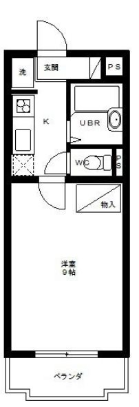 ＹＯＮＥＭＯＣＨＩ　Ⅱ 402号室 間取り