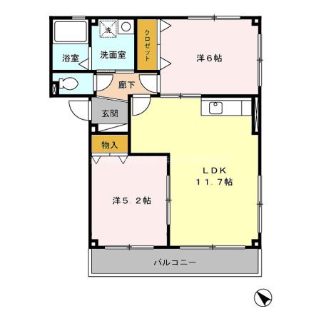 サンライズ大平台 間取り図