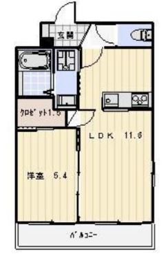 Chateau RaffineⅡ 101号室 間取り