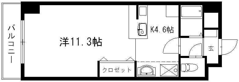 グランメール21 5-C号室 間取り