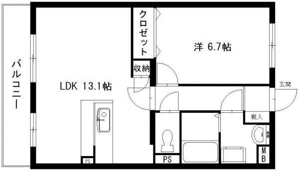 ライクワン蜆塚 間取り図