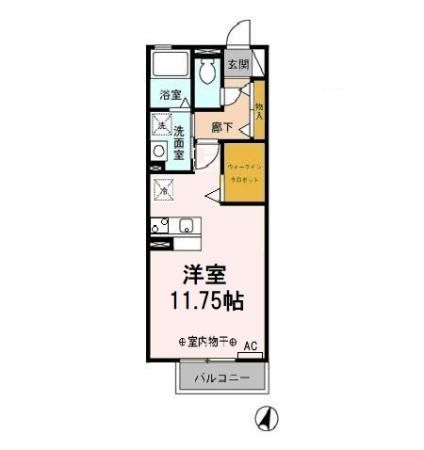 エクセレンテ 201号室 間取り
