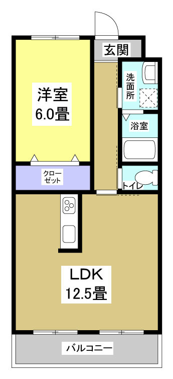 エストメンツ中泉 間取り図