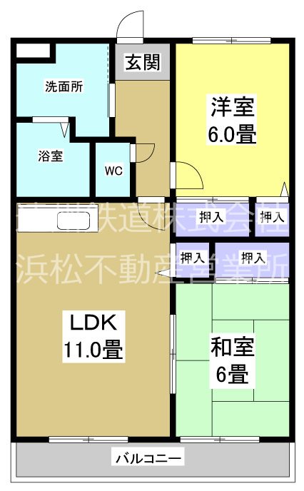 グランメール早出 102号室 間取り