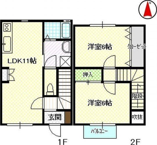 アゼリアテラスＡ・Ｂ 間取り図