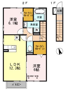 プレセデンテ　B 間取り図