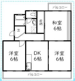 プライムハイツA 間取り図