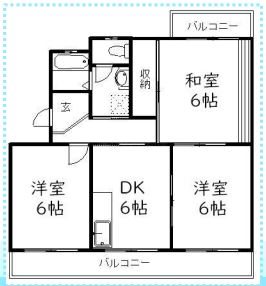 プライムハイツA 103号室 間取り