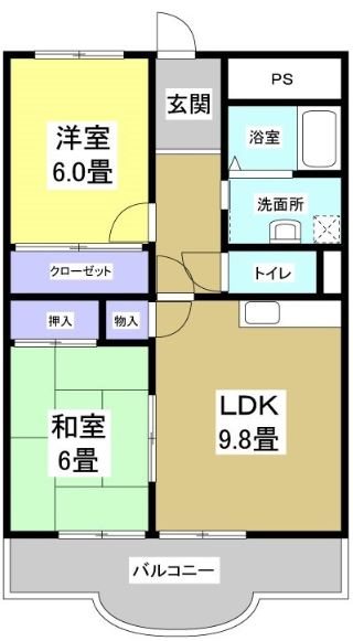 エミネンス 303号室 間取り