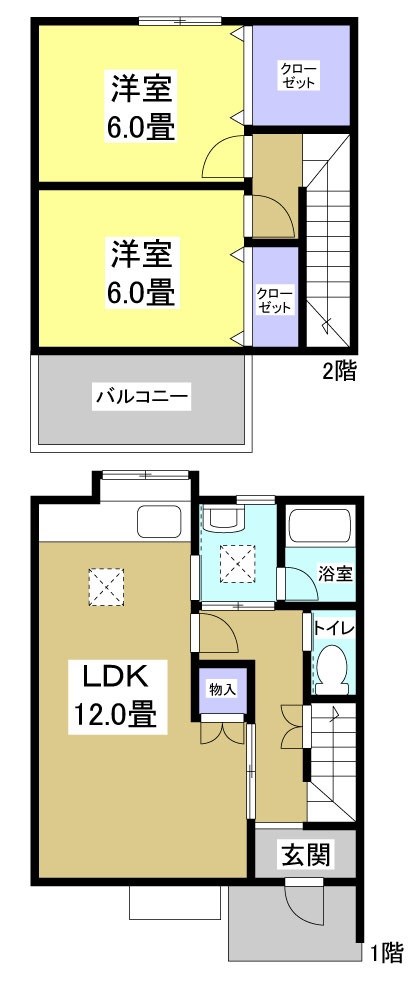 グレース・アスカ(A) 間取り図