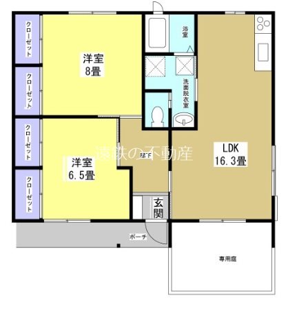 タウンハウスひとみ D号室 間取り