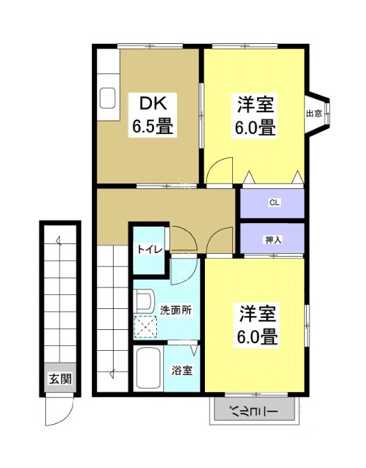 ハイステージブロスB 間取り図