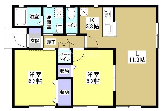 メゾンフルール 間取り