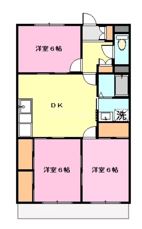 マンション槐（えんじゅ） 間取り図