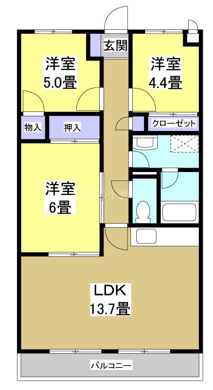 クラウンハイツ 間取り図