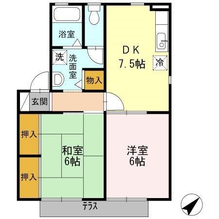 フォレスト・ヴィラ　Ｂ 間取り図