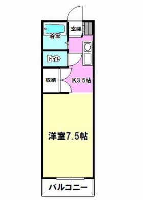 まえの花きゃべつ 105号室 間取り