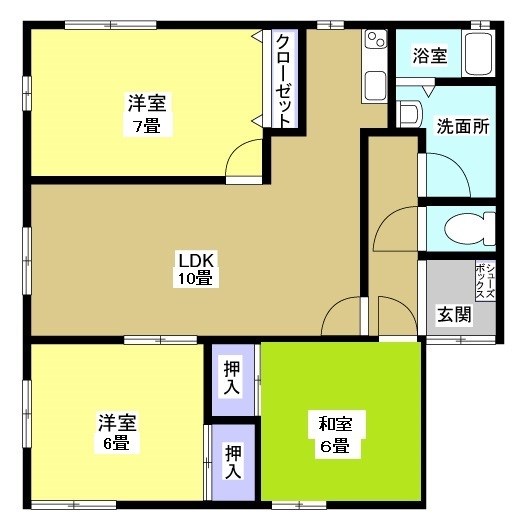 TECHNO TOWNプレミール 102号室 間取り