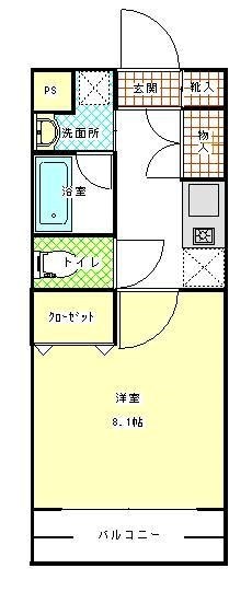 Sky City元浜  間取り図