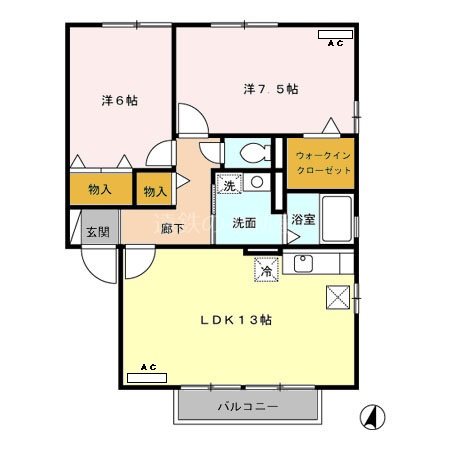 ウィルモアWADA 間取り図