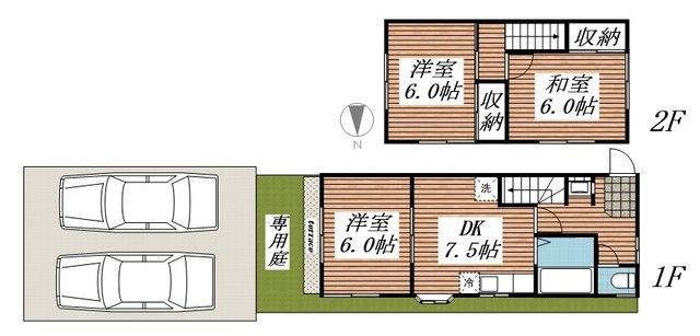 めぞんどぴゅあⅡ E号室 間取り